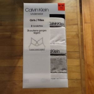 Calvin Klein / NWT Girls bralettes (3 pack)